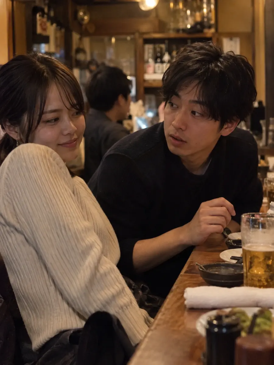 近くで話すと相手に少し引かれる男性